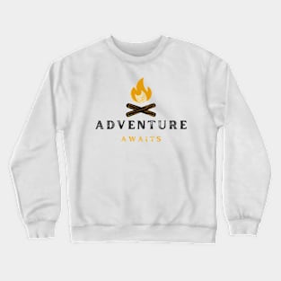 Adventure Awaits Camping Crewneck Sweatshirt